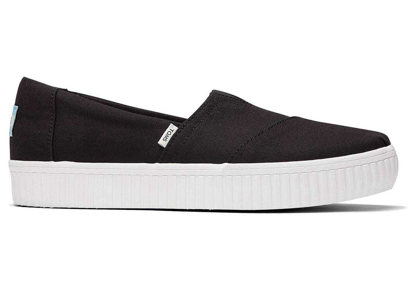 Toms Espadryle Damskie Czarne - Alpargata Indio Slip On - 19CUVLGHN